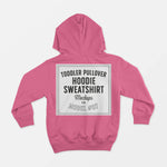 Load image into Gallery viewer, Toddler pullover hoodie sweatshirt

