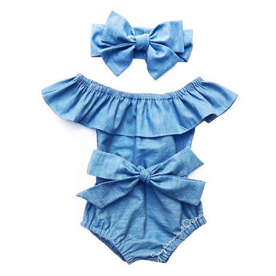 Bowknot Bodysuit Romper Jumpsuit