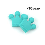 Load image into Gallery viewer, Silicone Crown Beads BPA
