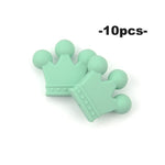 Load image into Gallery viewer, Silicone Crown Beads BPA

