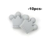Load image into Gallery viewer, Silicone Crown Beads BPA
