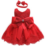 Load image into Gallery viewer, Red Christmas Dress Newborn
