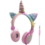 Load image into Gallery viewer, Cute Unicorn Wired Headphone
